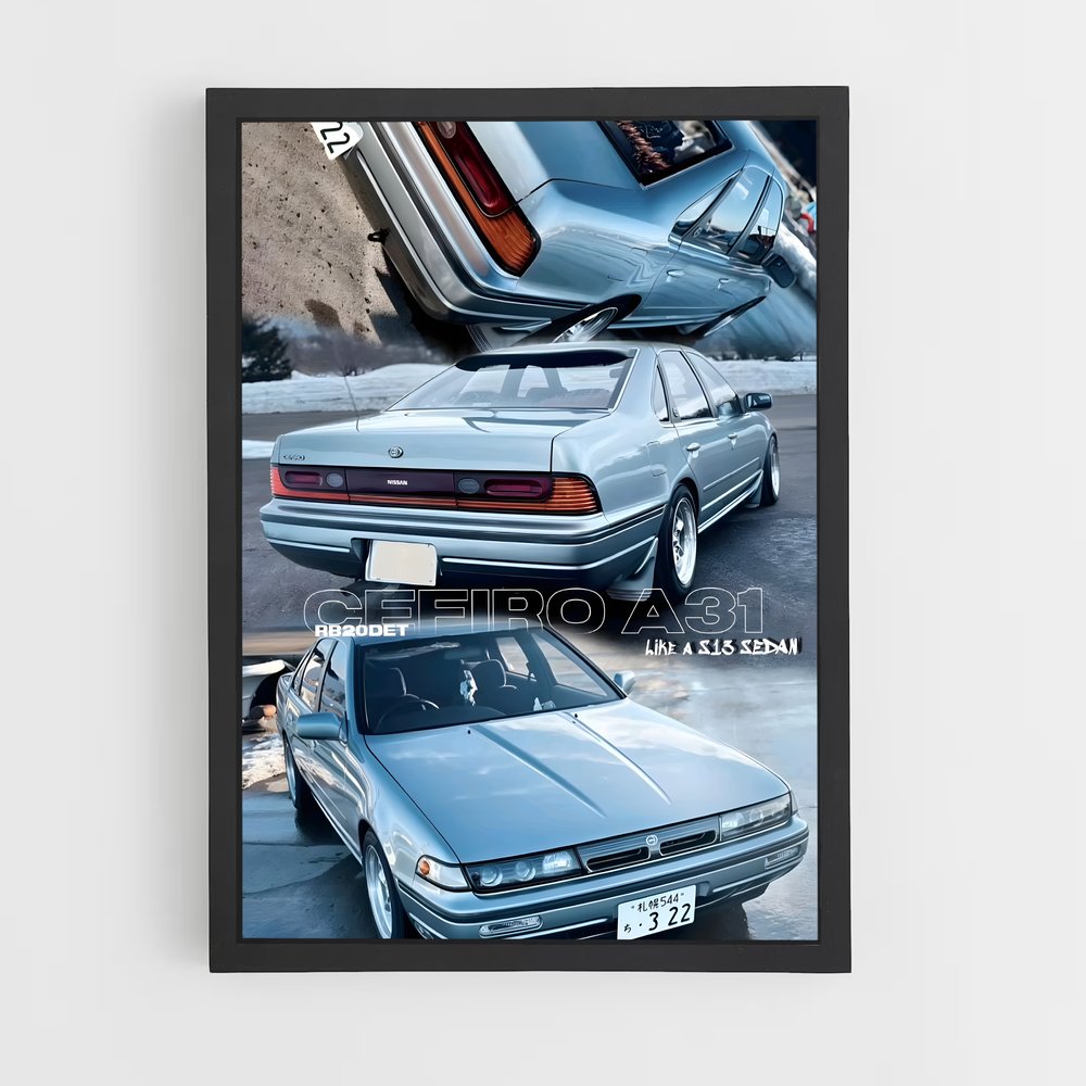 Poster Aérodynamique – affiche Nissan (vue 2)
